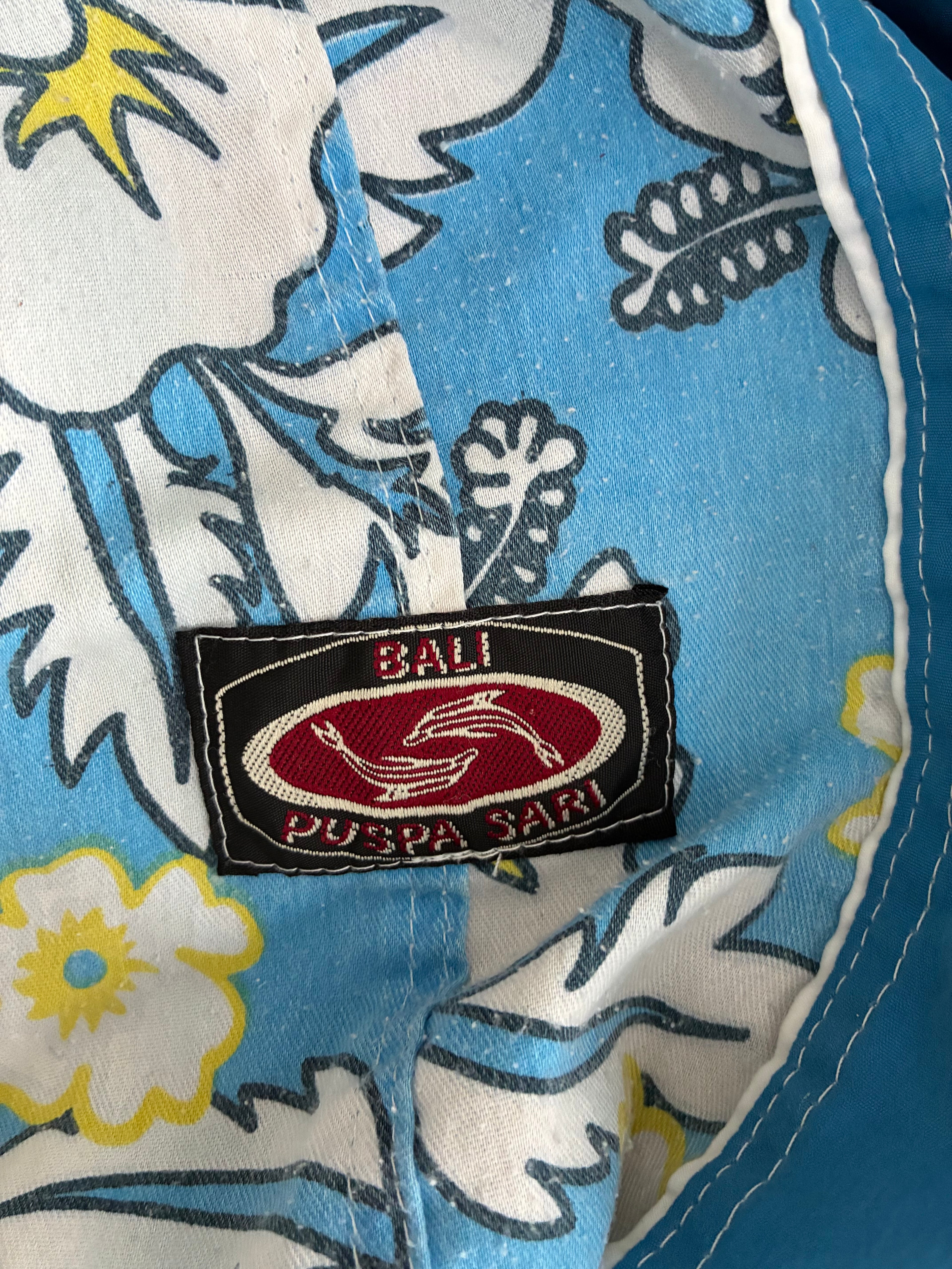 Men’s Blue Floral Board Shorts – Size XXL