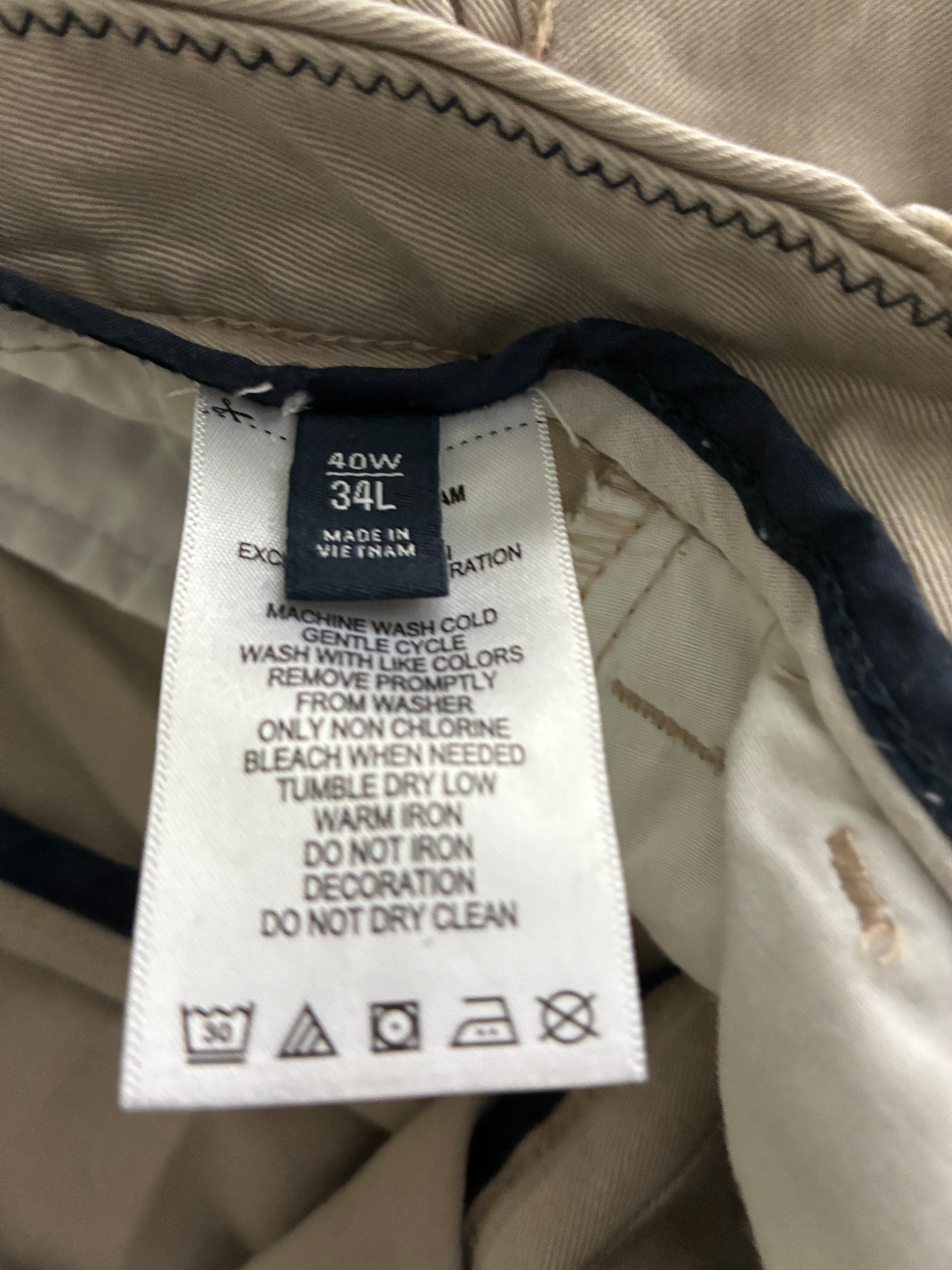 Nautica Mens Khaki Pants size 40x34