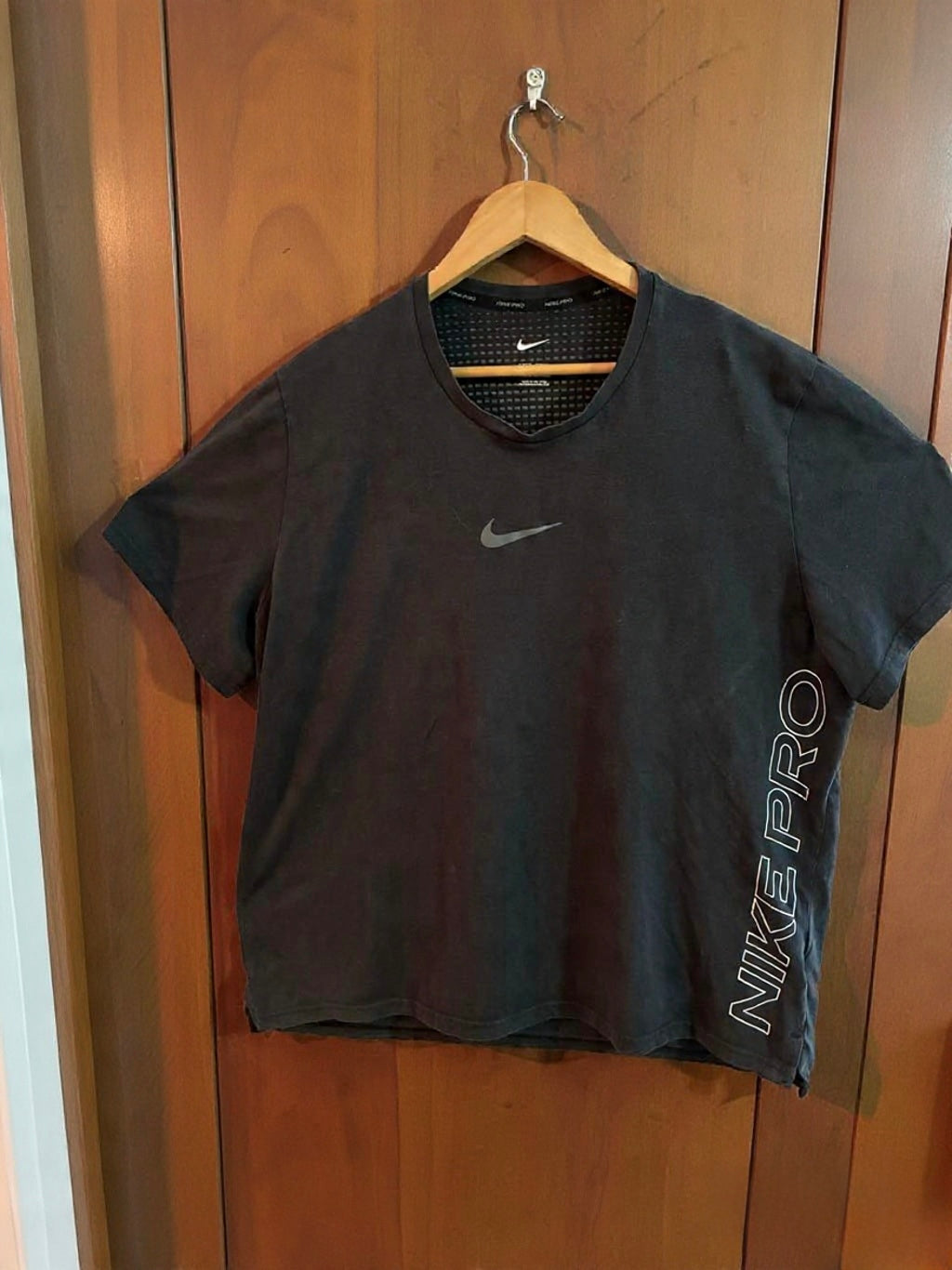 NIKE PRO DRI FIT BURNOUT TRAINING GYM SHORT SLEEVE TOP - BLACK DD1828-010 MEN