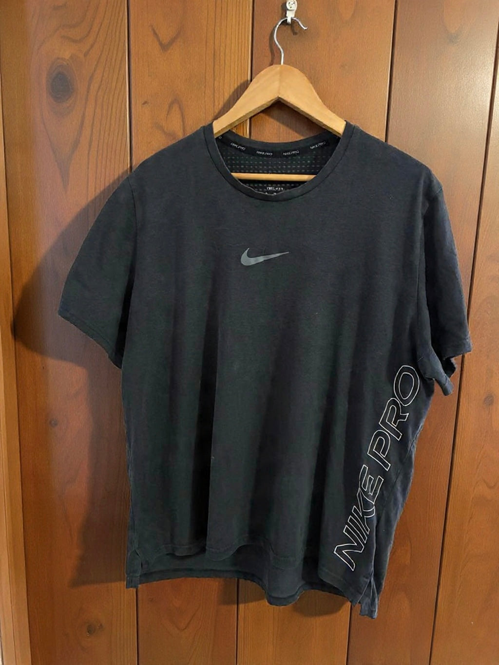 NIKE PRO DRI FIT BURNOUT TRAINING GYM SHORT SLEEVE TOP - BLACK DD1828-010 MEN