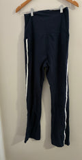H&M Blue Leggings with White Stripe – Women’s Size M, Active & Stylish