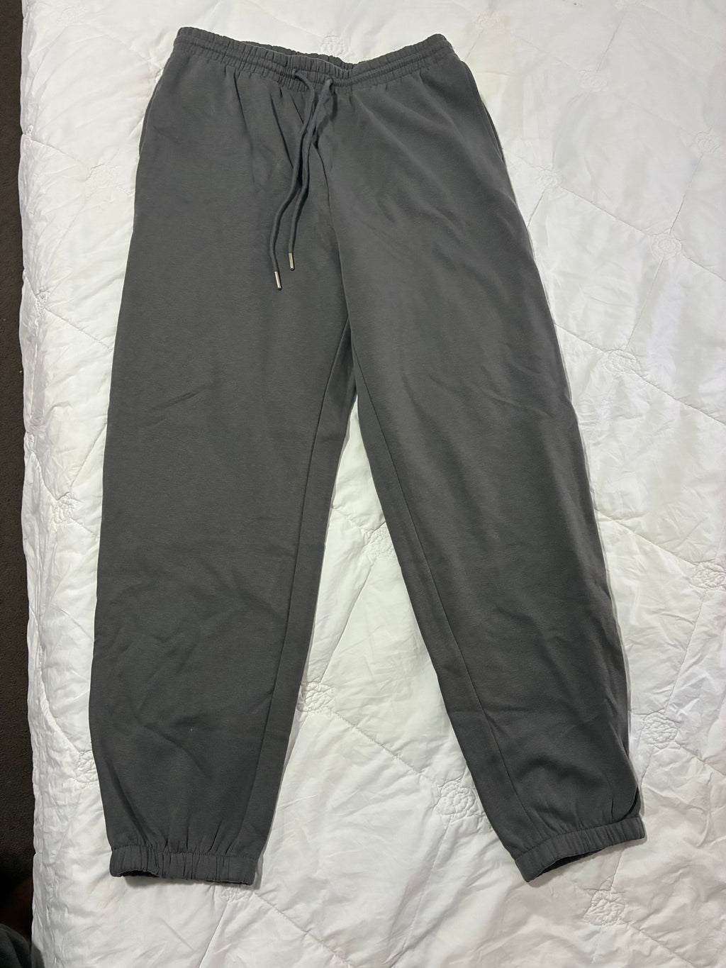 H&amp;M Charcoal Gray Track Pants – Men’s US M, Excellent Condition