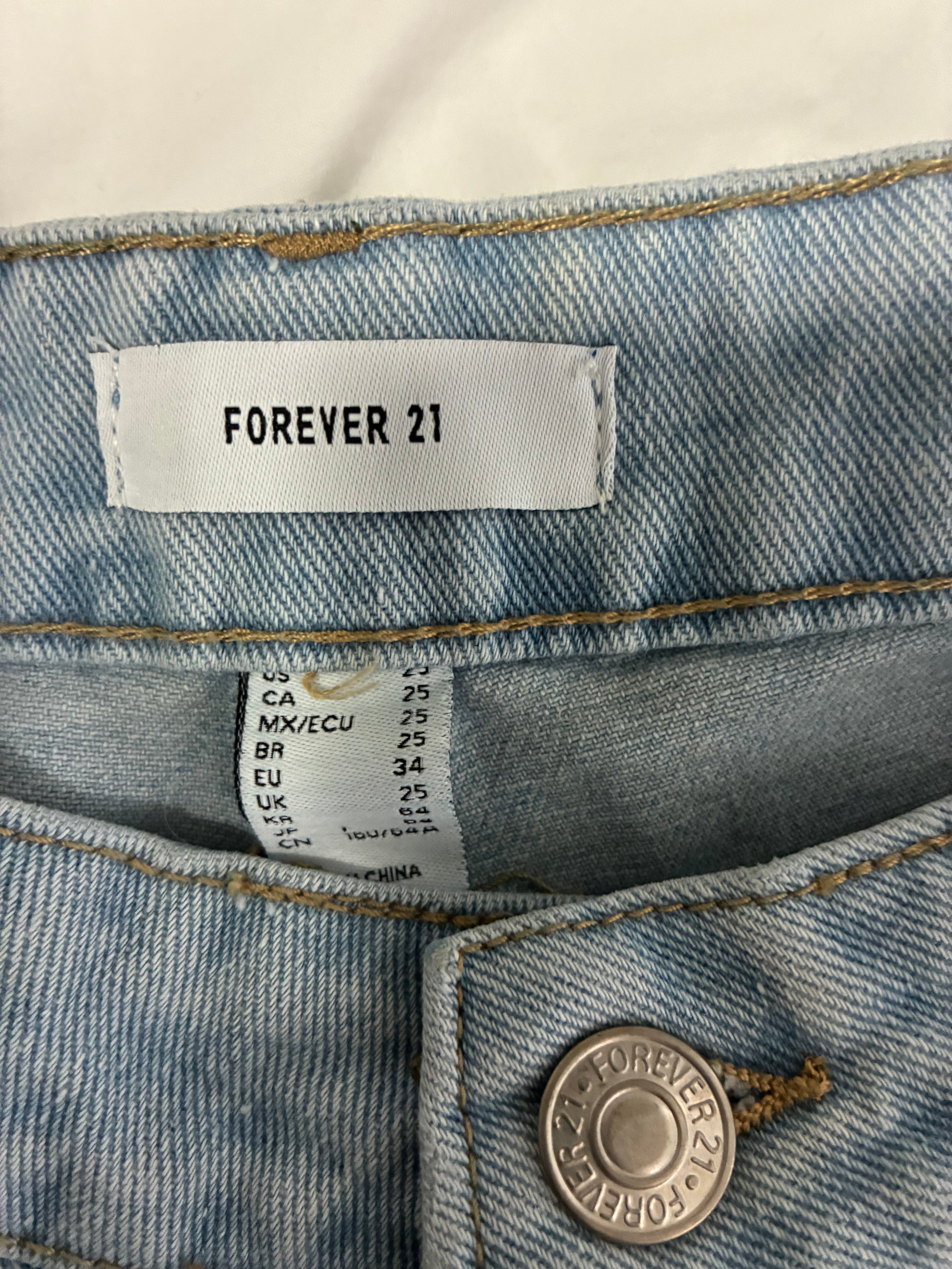 Forever 21 Denim Shorts – Women’s US 25, Excellent Condition