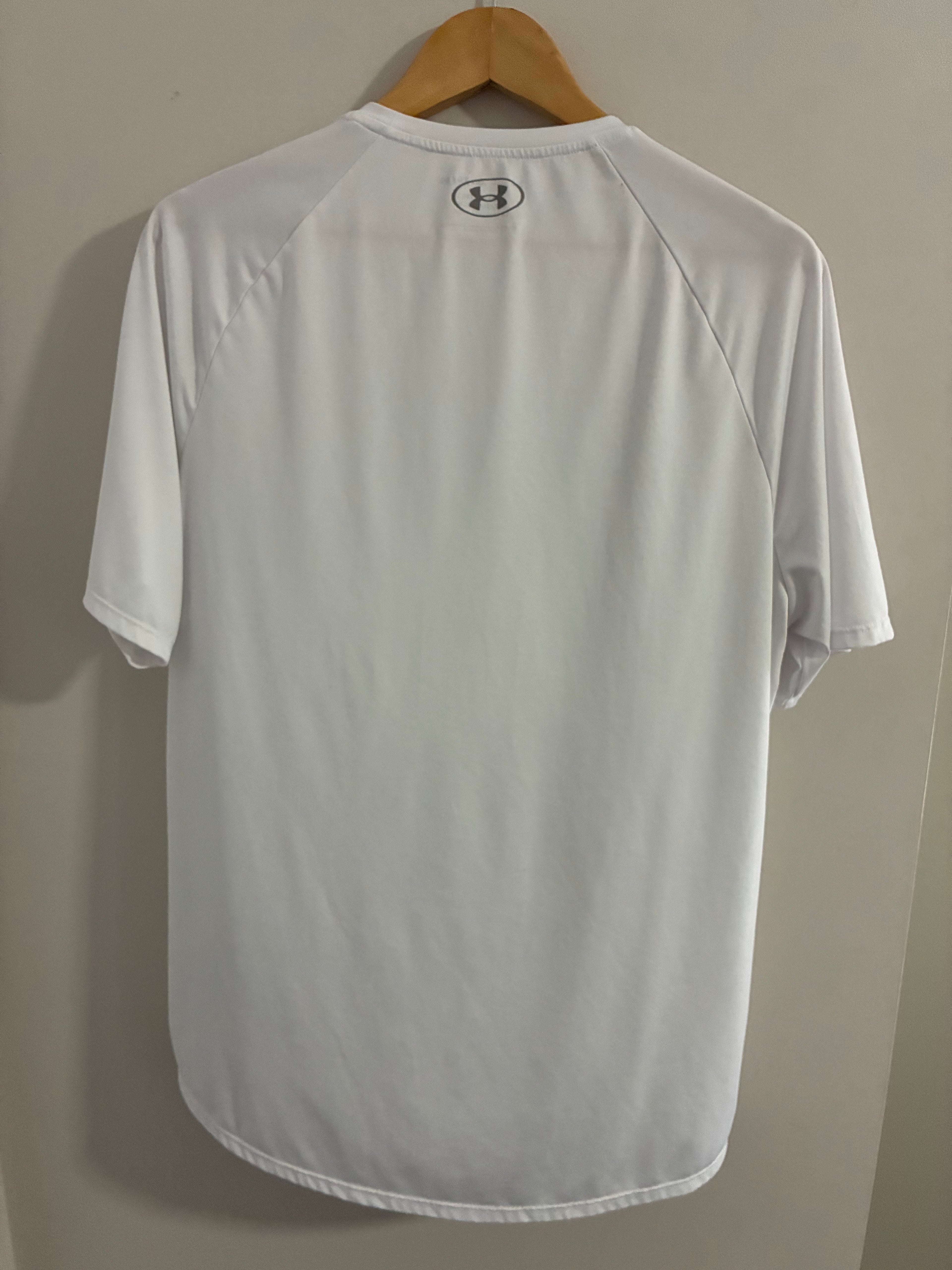 Under Armour White Workout T-Shirt – Men’s Performance Tee Size XL