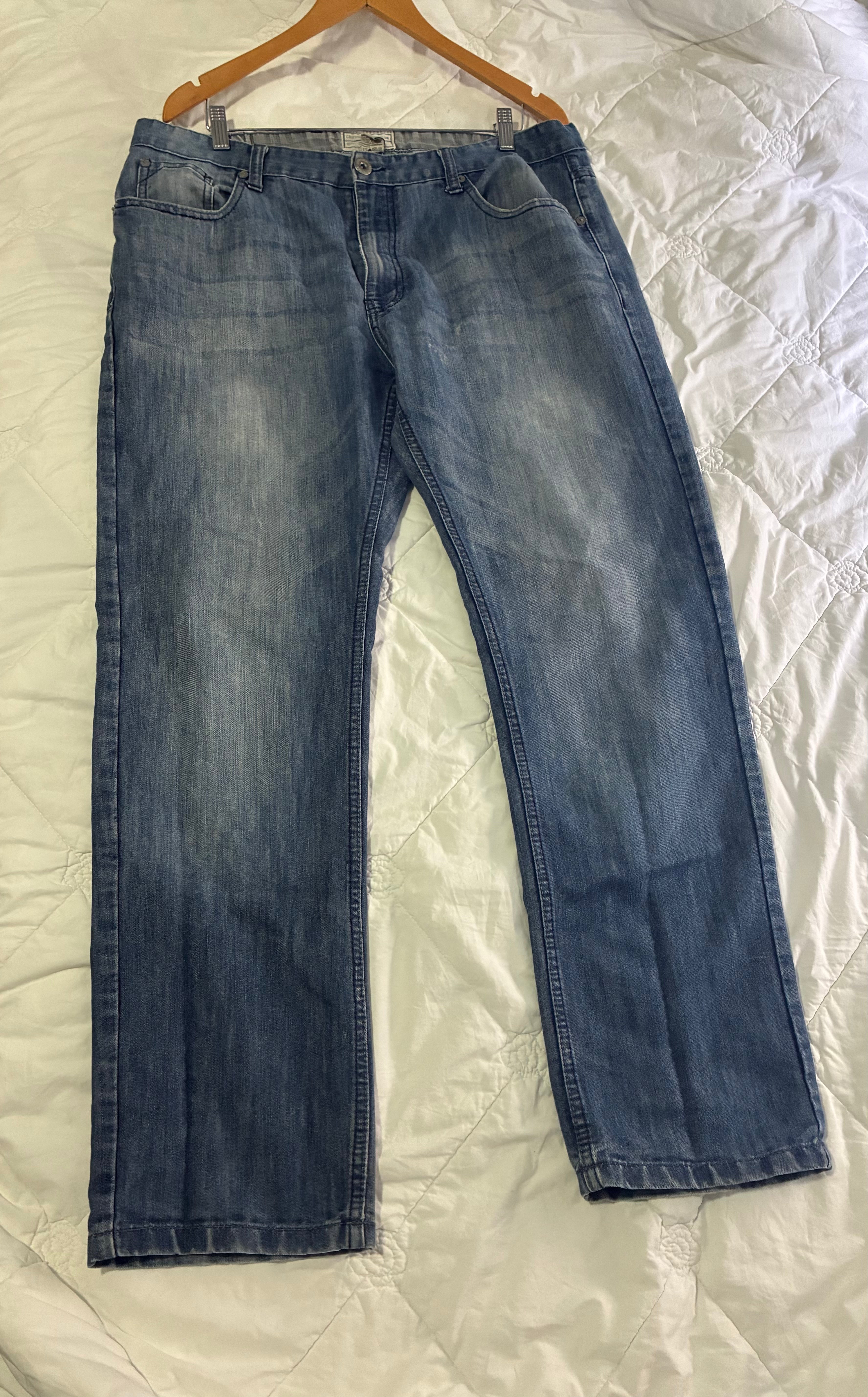 Colours Alexander Julian Mens Jeans Size 38x32 Dark Wash Distressed