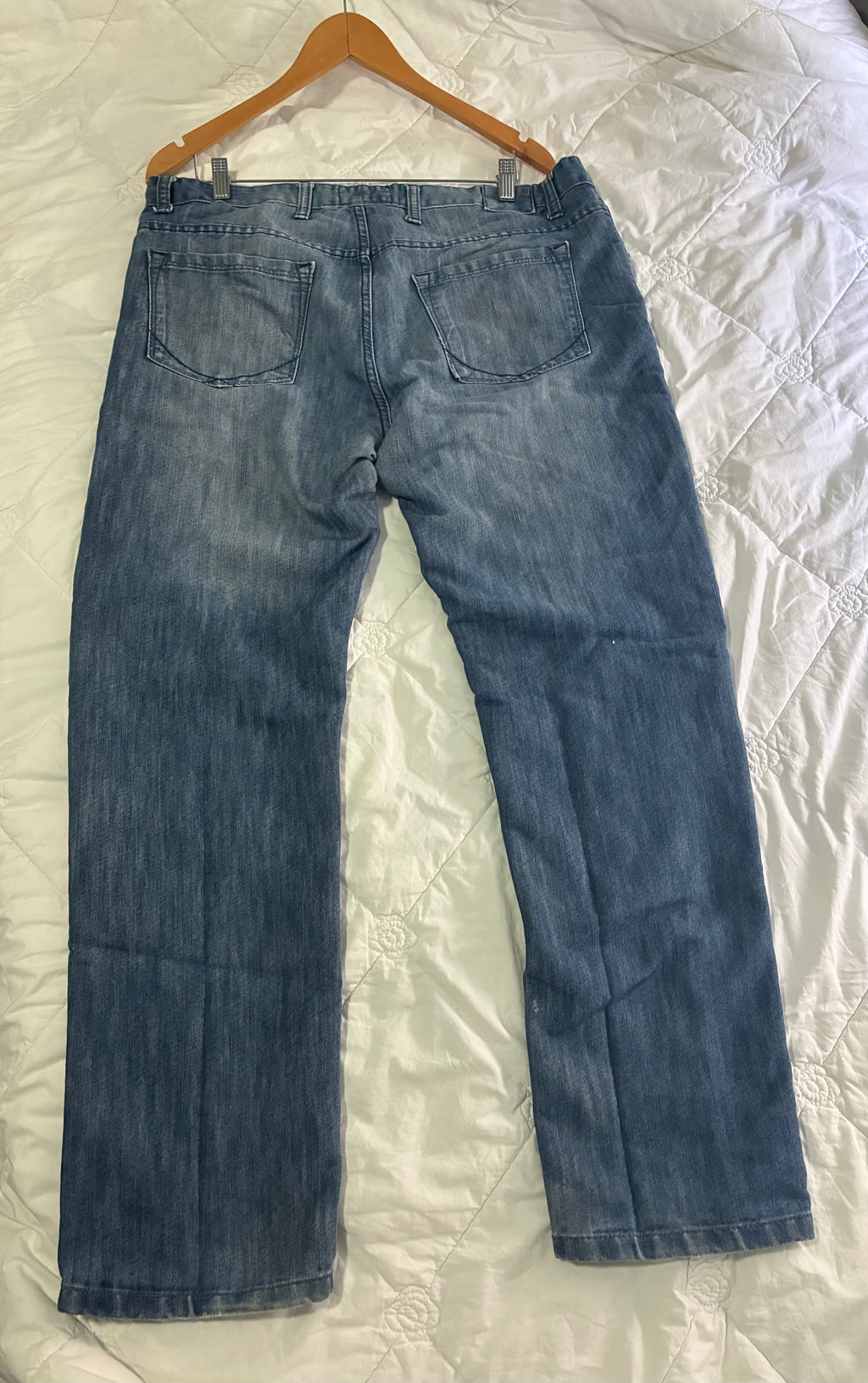 Colours Alexander Julian Mens Jeans Size 38x32 Dark Wash Distressed