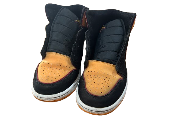 Nike Air Jordan 1 Mid SE Vivid Orange Black FJ4923-008 Men's Size