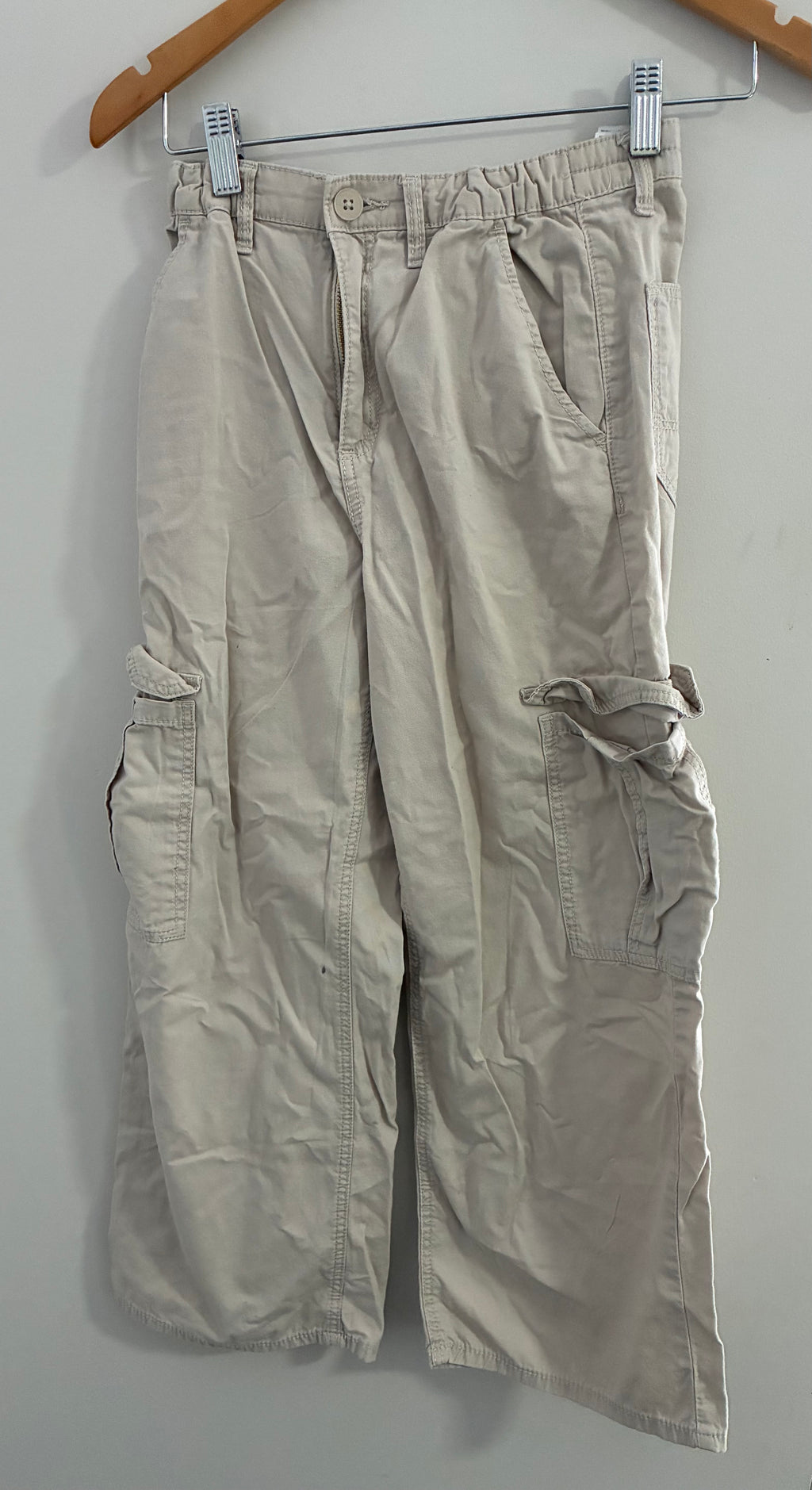 H&M Khaki Cargo Pants – Girls Size 12, Casual & Comfortable